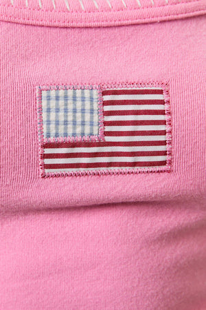 TANK TOP WITH AMERICAN FLAG ON FRONT