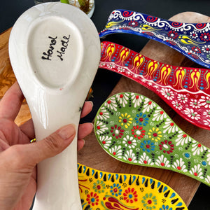 Ceramic Spoon Rest, Handmade Kitchen Decor, Spoon Holder