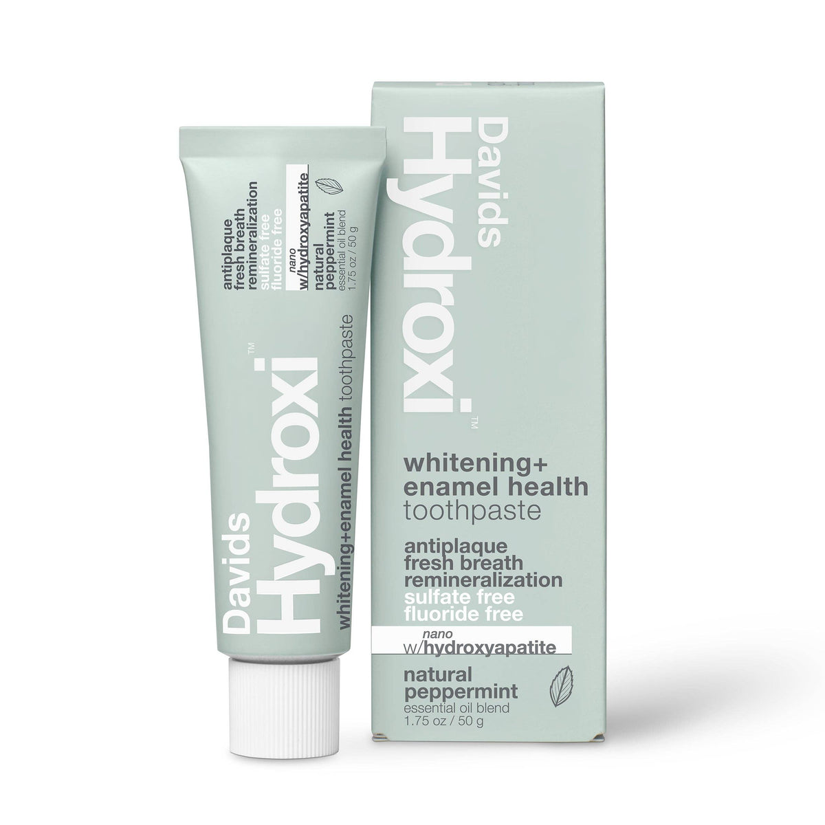 Davids Hydroxi™ Travel Size Toothpaste – Peppermint, 1.75 oz