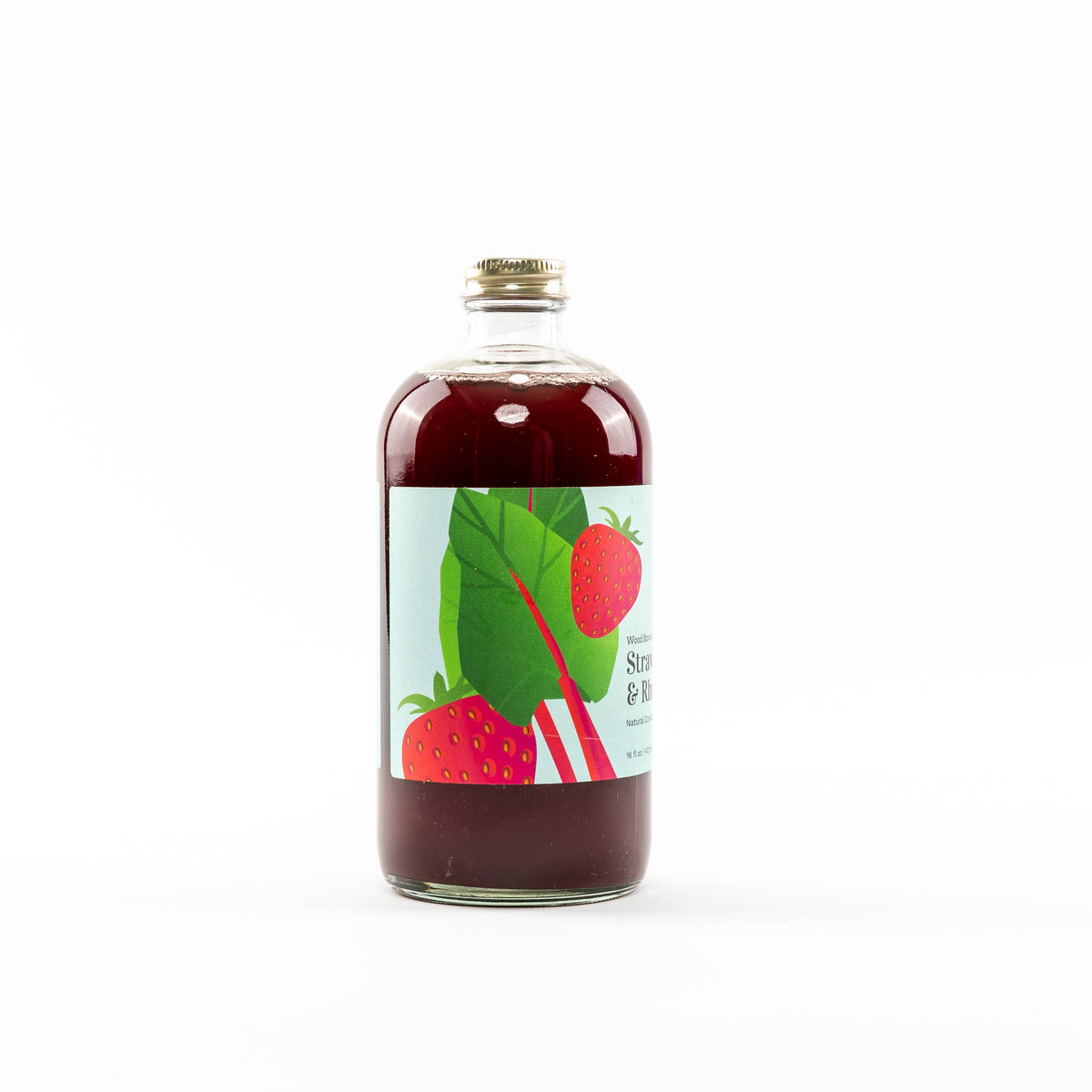 Strawberry & Rhubarb Cocktail and Mocktail Mixer 16 fl oz